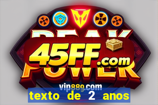 texto de 2 anos de namoro
